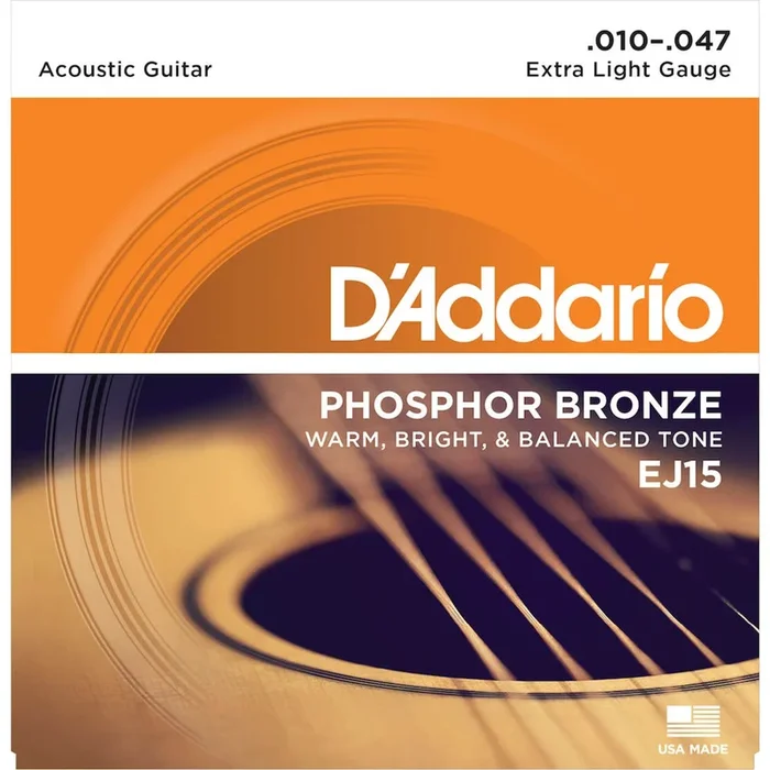 D’ADDARIO EJ15 Extra Light Acoustic Guitar Strings