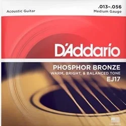 D’Addario EJ17 Phosphor Bronze Medium (.013-.056) Acoustic Guitar Strings