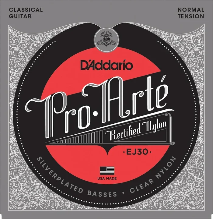 D’Addario EJ30 Classics Rectified Classical Guitar Strings, Normal Tension