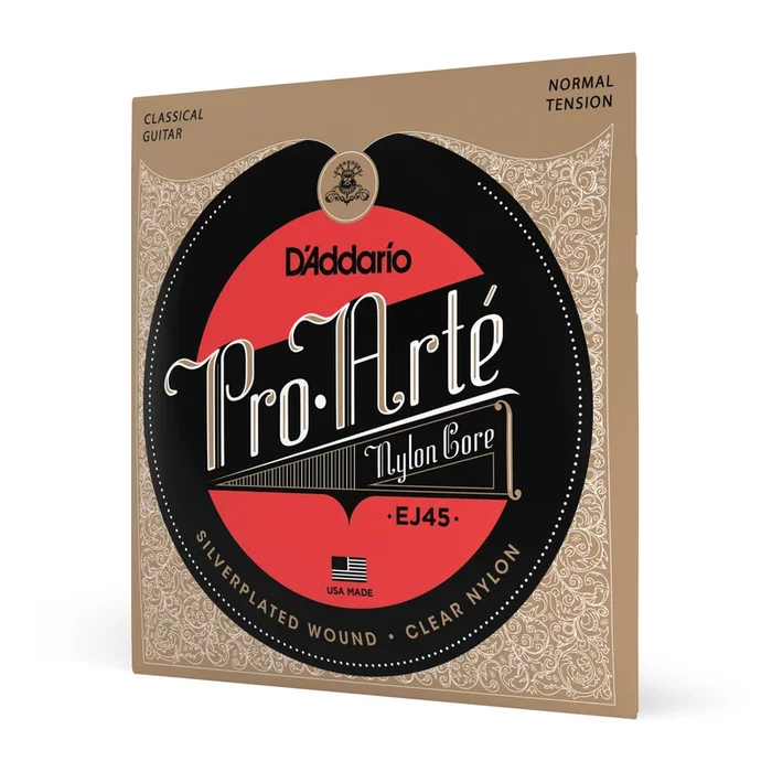 D’Addario EJ45 Pro-Arte Nylon Classical Guitar Strings, Normal Tension