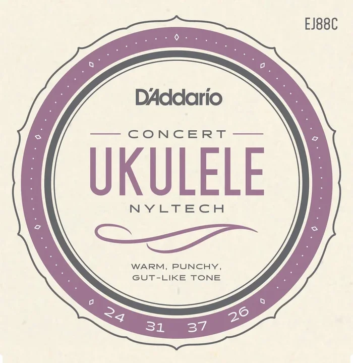 D’Addario EJ88C Nyltech Ukulele Strings, Concert