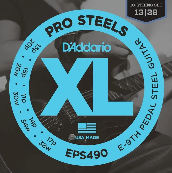D’Addario EPS490 Pedal Steel Strings, E-9th