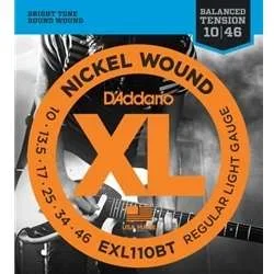 D’Addario EXL110BT Balanced Tension – Nickel Wound, Regular Light Electric Guitar Strings