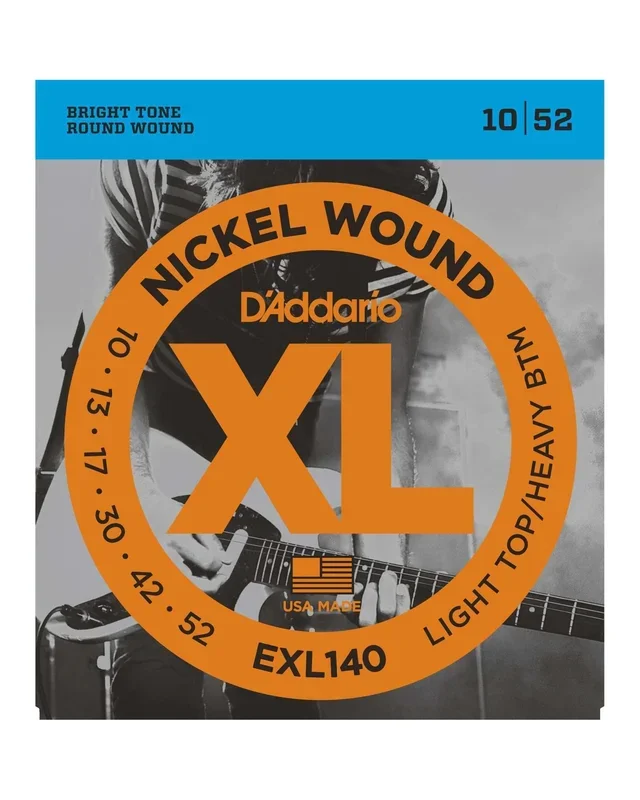 D’Addario EXL140 XL Nickel Round Wound Light Top / Heavy Bottom Gauge Electric Guitar Strings