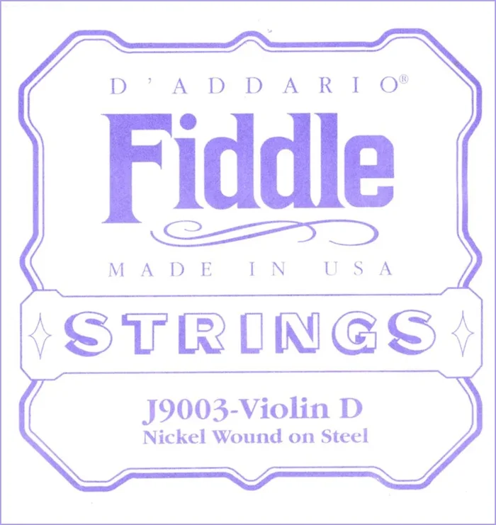 D’Addario Fiddle Single D String, 4/4 Scale, Medium Tension