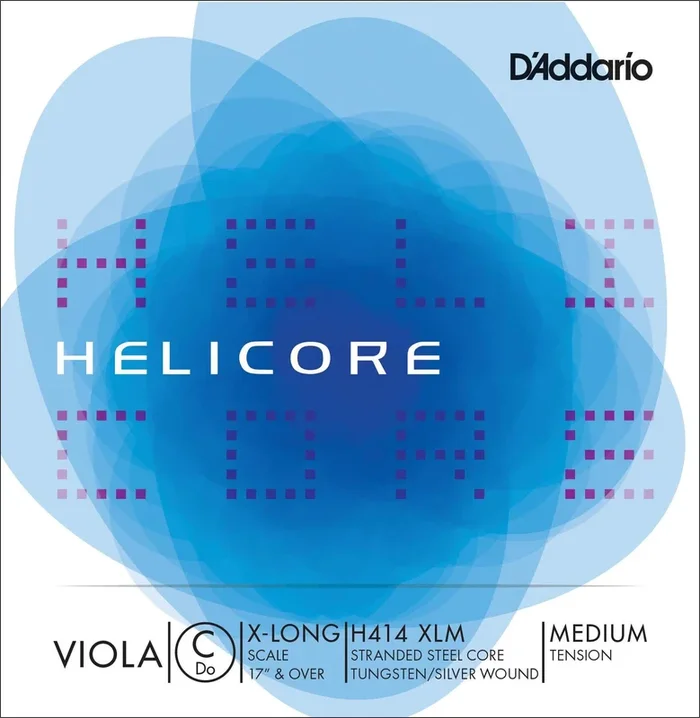 D’Addario Helicore Viola Single C String, Extra Long Scale, Medium Tension