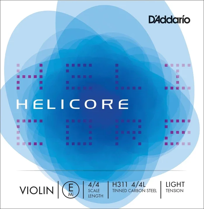 D’Addario Helicore Violin Single E String, 4/4 Scale, Light Tension