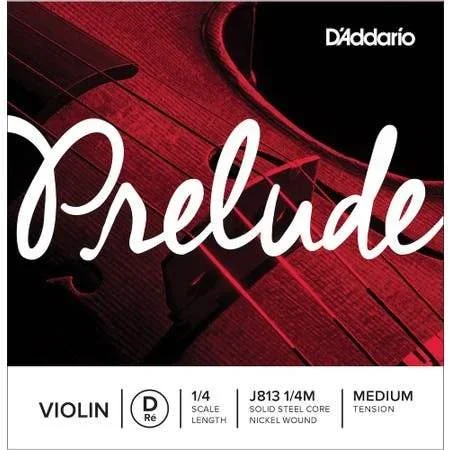 D’ADDARIO J81314M 1/4 Prelude Violin D String, Medium Tension