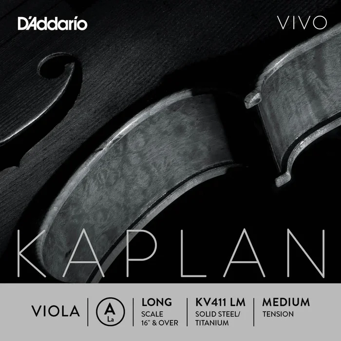 D’Addario Kaplan Vivo Viola A String, Long Scale, Medium Tension