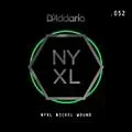 D’Addario NYNW052 NYXL Nickel Wound Electric Guitar Single String, .052 Standard