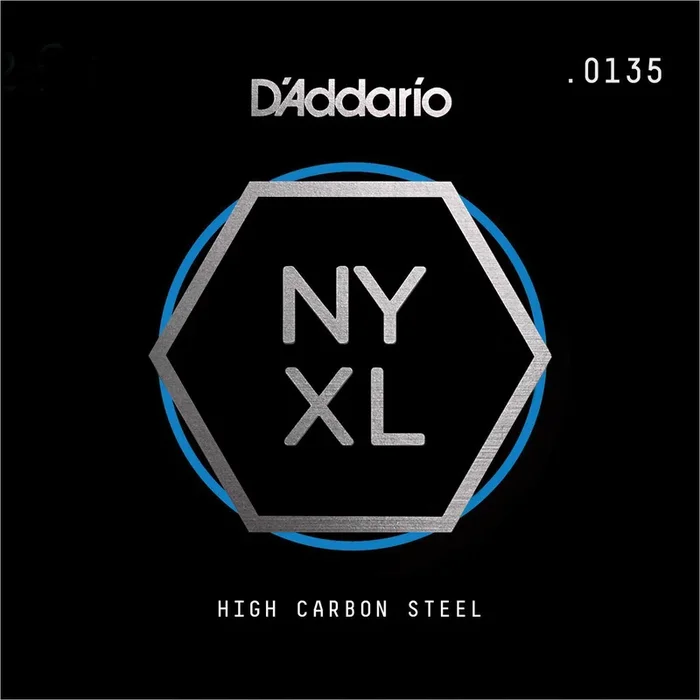 D’Addario NYS0135 Single Plain Steel Guitar String, .0135