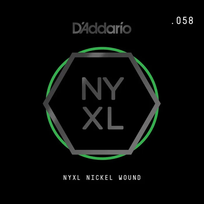 D’Addario NYXL Nickel Wound Electric Guitar Single String, .058