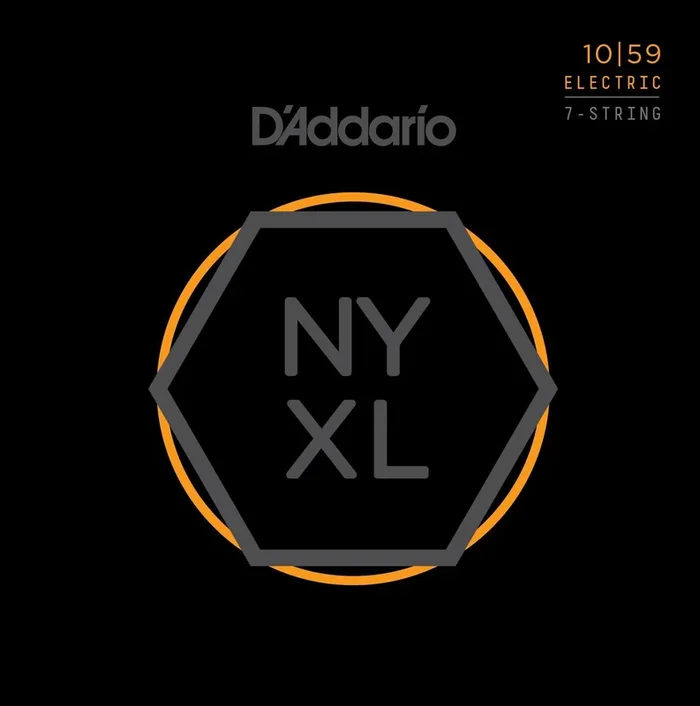 D’Addario NYXL1059 Nickel Wound 7-String Electric Guitar Strings, Regular Light, 10-59