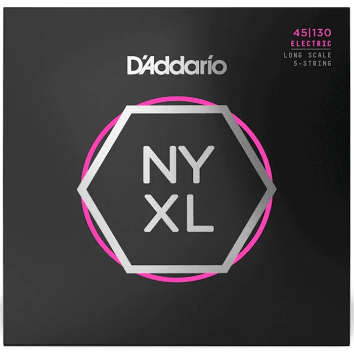 D’ADDARIO NYXL45130 NYXL 5 String Bass Strings Long Scale, Regular Light 45-130