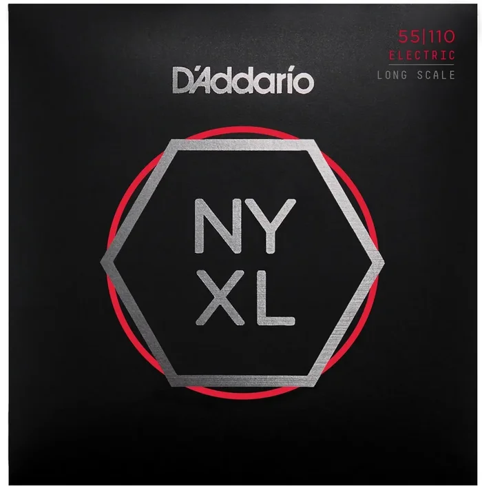 D’Addario NYXL55110 Nickel Wound Bass Guitar Strings, Heavy 55-110, Long Scale