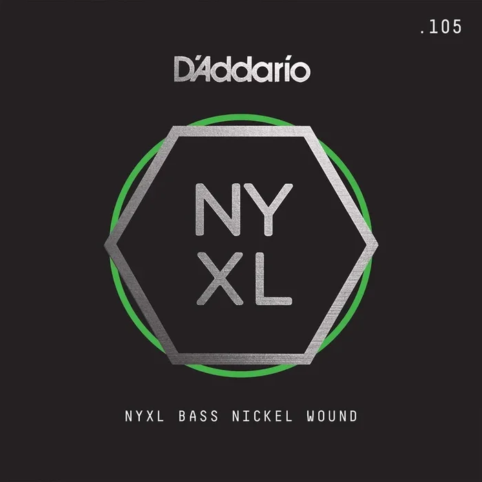 D’Addario NYXLB105T, NYXL Nickel Wound Bass Guitar Single String, Long Scale, .105 , Tapered