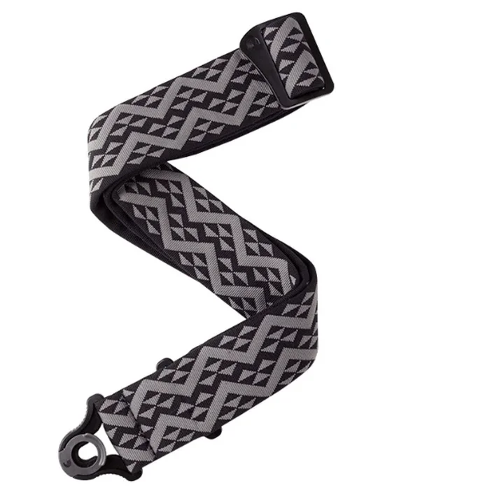 D’Addario Planet Waves 50BAL03 Guitar Strap Auto Lock Padded Black Geometric