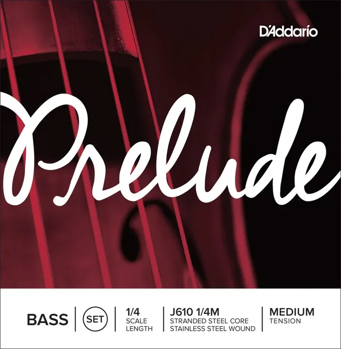D’Addario Prelude Bass String Set, 1/4 Scale, Medium Tension