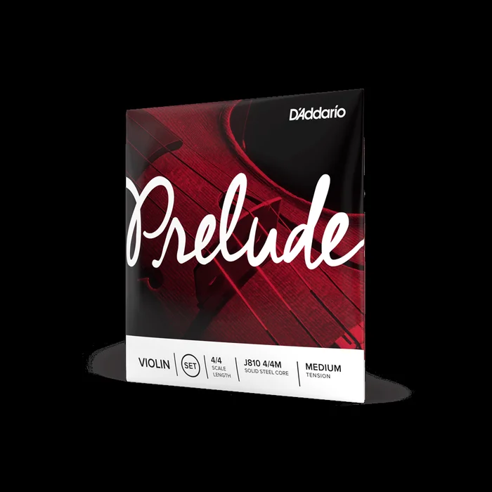 D’Addario Prelude Violin String Set, 4/4 Scale, Medium Tension