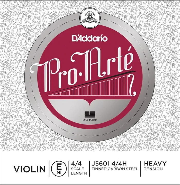 D’Addario Pro-Arte Violin Single E String, 4/4 Scale, Heavy Tension