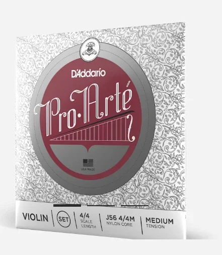 D’Addario Pro-Arte Violin String Set With Wound E 4/4 Scale Medium Tension