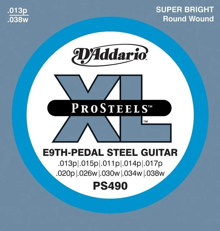 D’Addario PS490 Pedal Steel Strings, E-9th
