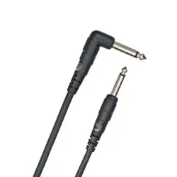 D’Addario PW-CGTRA-10 Classic Series 10′ Instrument Cable – Straight to Right-Angle