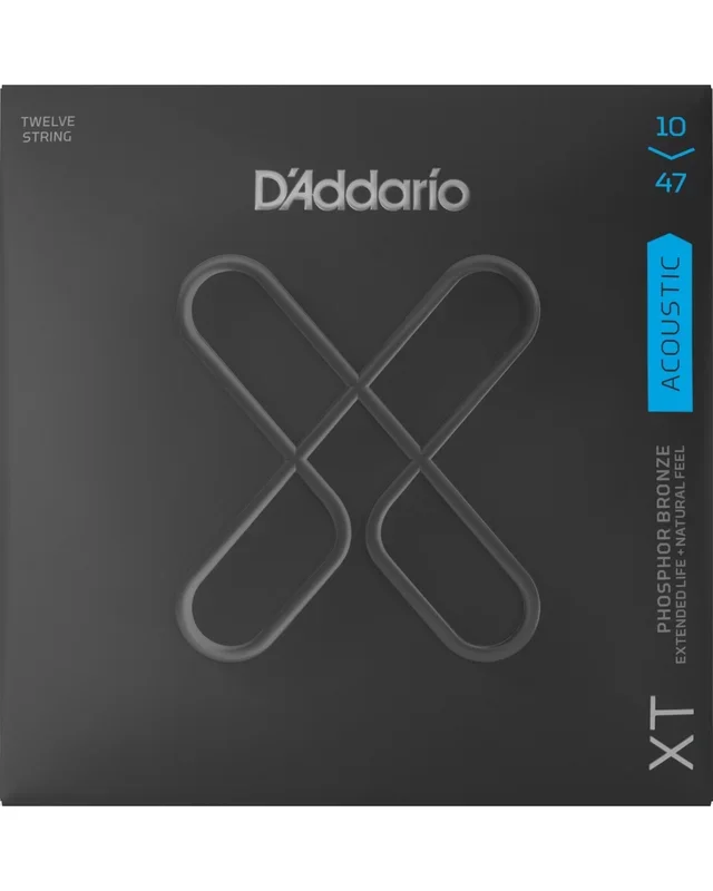 D’Addario XT Phosphor Bronze Light Gauge 12-String Acoustic Guitar Strings