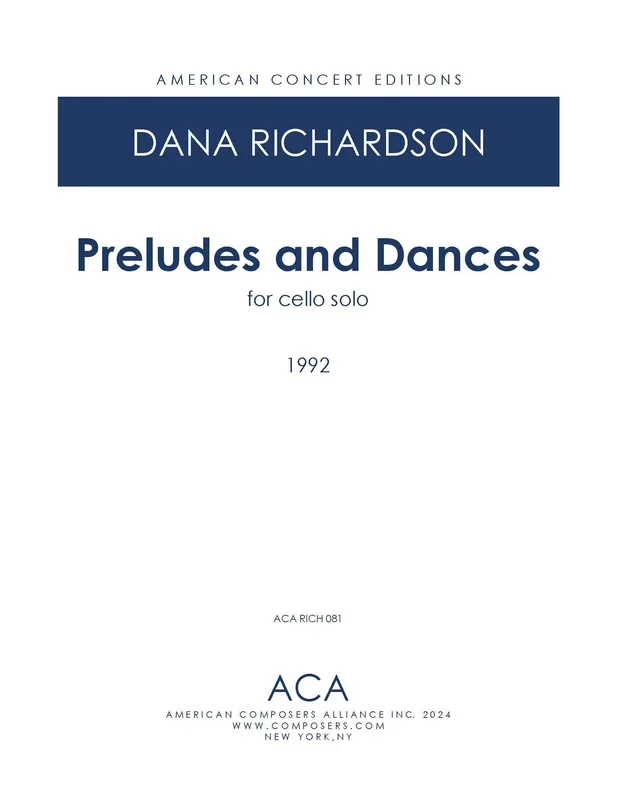 D. Richardson: Preludes & Dances