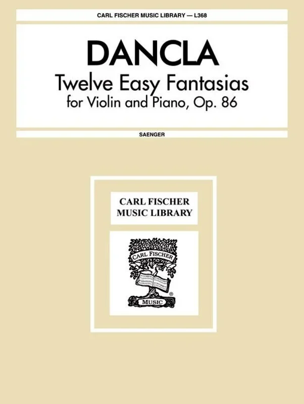 DanClarinet – 12 Easy Fantasias Op 86 Violin/Piano (Softcover Book)