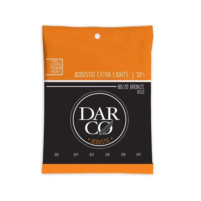 Darco Acoustic 80/20 Bronze Strings Extra Light 10s