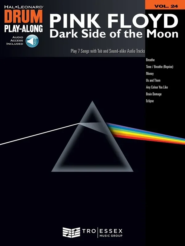 Dark Side Of The Moon Drum Playalong V24 Book/Online Audio (Softcover Book/Onlin