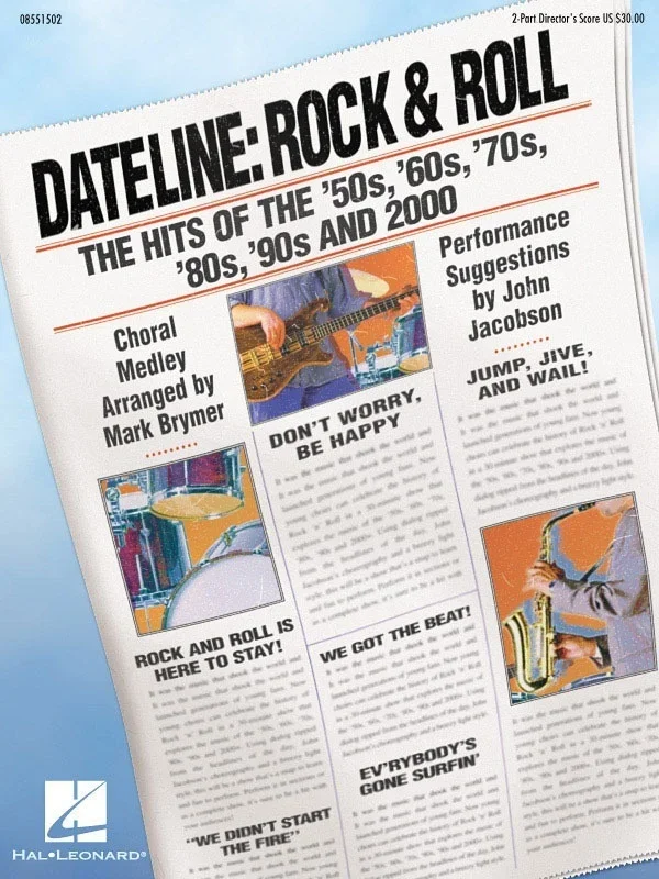 Dateline Rock N Roll 2 Pt Score (Softcover Book)