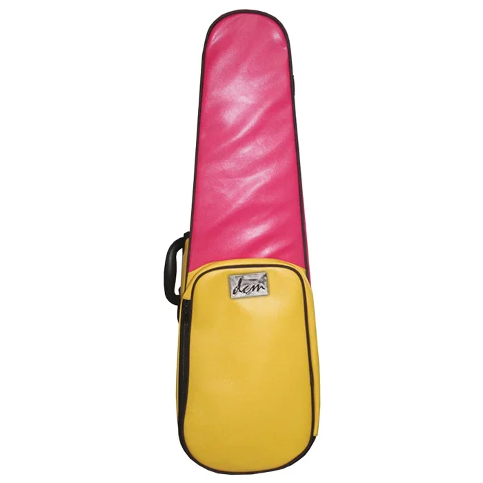 DCM Premium VSPKYW 3/4 Violin Shaped Case Pink / Yellow