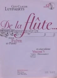 De la flute, Volume 5 (Book and CD) – Flute and Piano (Bk/CD)