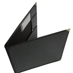 Deluxe Instrumental Folio with Pencil Pocket – Black