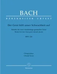 Der Geist hilft unser Schwachheit auf: Motet, BWV 226 – Choral Score