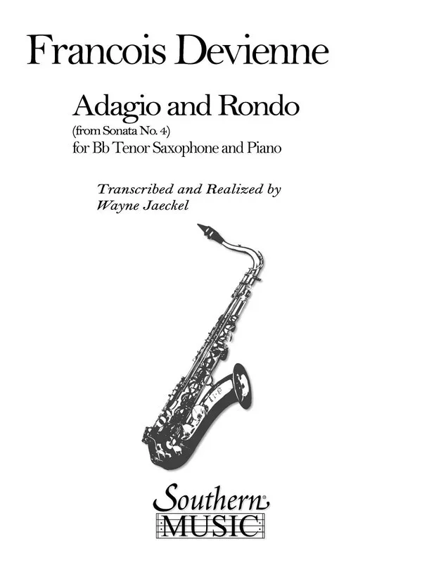 Devienne – Adagio And Rondo Tenor Sax/Piano (Softcover Book)