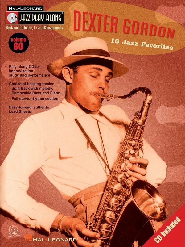 Dexter Gordon Jazz Play Along Book/CD V60 (Softcover Book/CD)