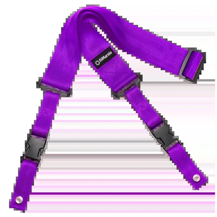 DiMarzio 02 Inch Guitar Strap with Clip Lock – Nylon Purple