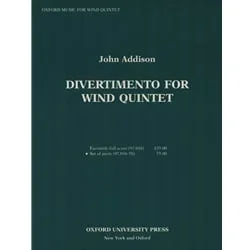 Divertimento for Wind Quintet – Set of Parts