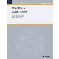 Divertissement – Oboe, Clarinet, and Bassoon – Score Only