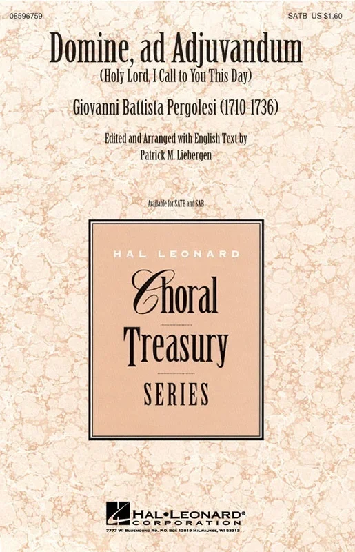Domine Ad Adjuvandum SATB (Octavo)