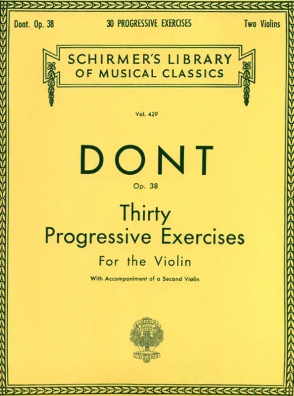 Dont 30 Prog.Exerc. Lib.429 Op 38 2 Violins