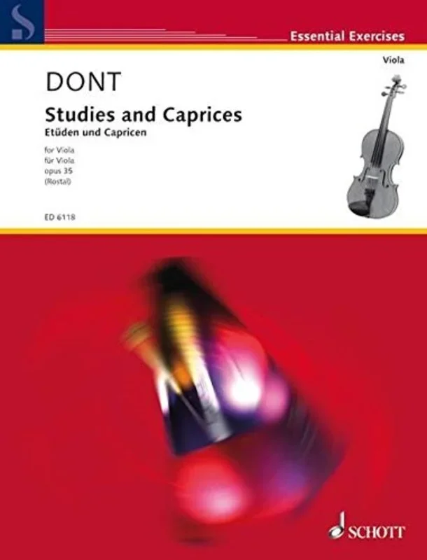 Dont – Studies And Caprices Op 35 Viola (Softcover Book)