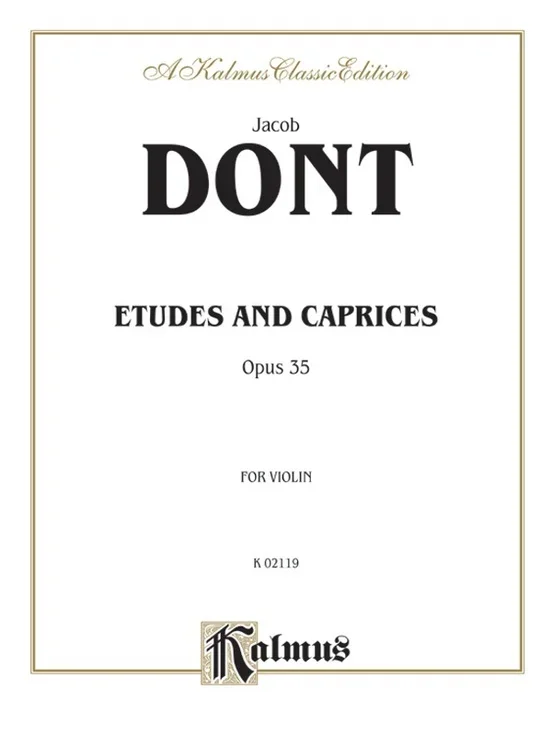 Dont Etudes And Caprices Op 35 – Violin