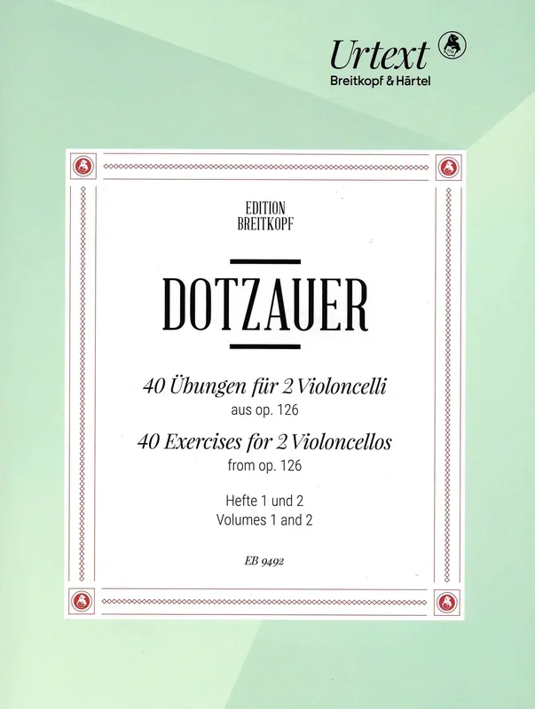 Dotzauer: 40 Exercises for 2 Cellos, from Op. 126