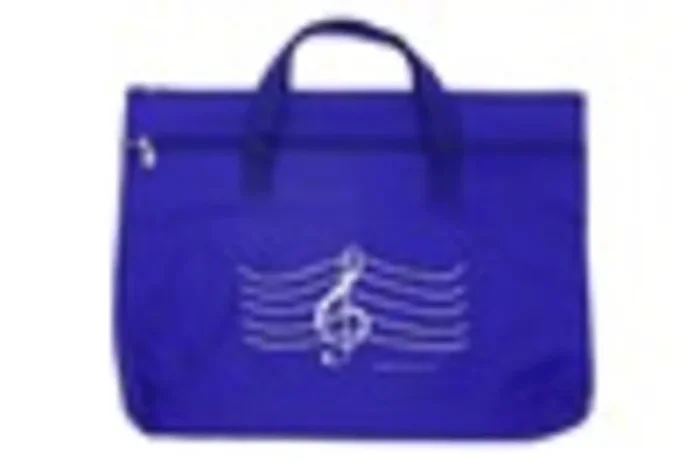 Double Zipper Portfolio G Clef Navy