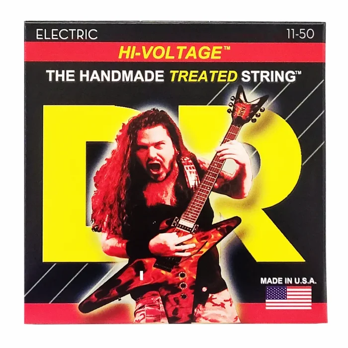 DR Hi-Voltage Dimebag Darrell Nickel Plated Electric Guitar Strings Heavy 11-50