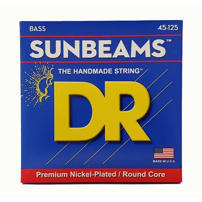 DR Sunbeam Nickel Plated 5-String Medium Bass Strings 45-125